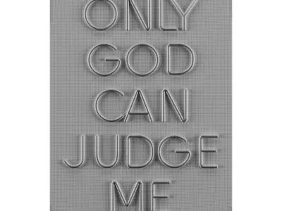 Only God Can Judge Me Neon Sign 3D model