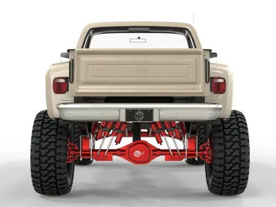 Chevrolet C10 1980 Lifted Pick Up 3D model