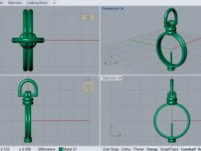 pearl pendant 3D print model