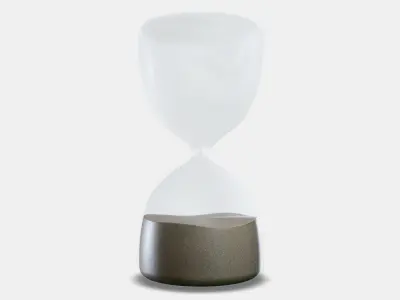 EFTERTANKA Decorative hourglass Low-poly 3D model
