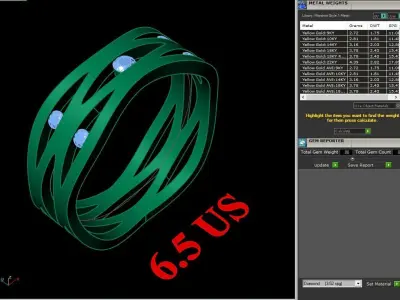 Luxury Men Rings Designs 4MR095 3D print model