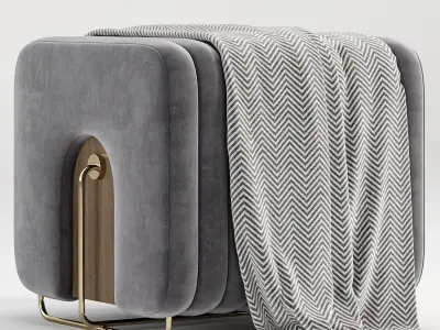 Rivers Stool By Mezzo Collection 3D model