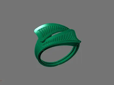 Women Ring Plain Ring Ready STL 3DM Models Womens Rings 3D print model 46