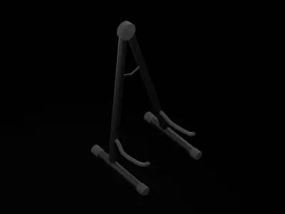 Guitar Stand Low-poly 3D model
