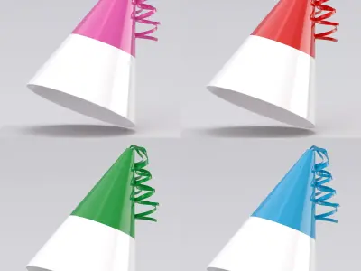 Party Hat Collection 3D model