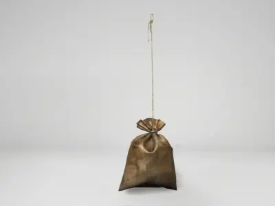 medieval hanging bags Low-poly 3D model