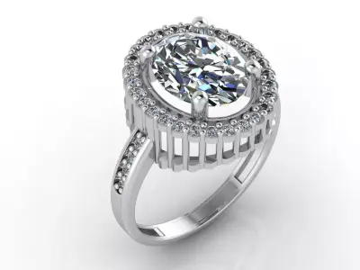 Women Rings 3DM STL Womens Rings DiamondDetails 3D print model 3D print model