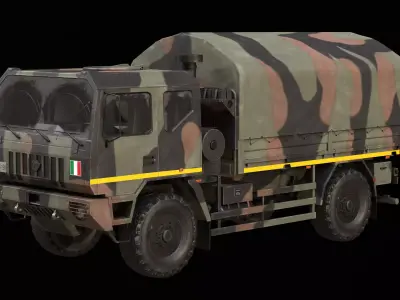 Iveco ACTL Game ready Low-poly 3D model