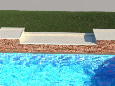 laos Swimming Pool 3D model