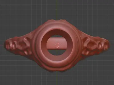 Shadow Orchid Ring - 3D Free print ready Free 3D print model Free 3D print model