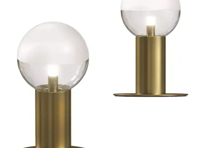 Globe Table Lamp 3D Model  Low-poly 3D model