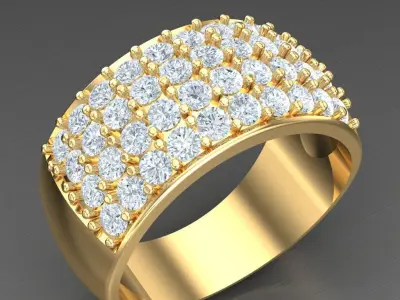 Luxury Men Rings Designs 5MR039 3D print model