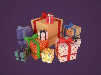 Gift Box Present Box  3D model