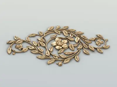 Carved decor central 039 3D model