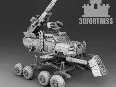 Monster trukc 8x8 3D print model