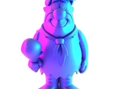 Fred Flintstone toy 3D print model