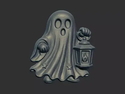 ghost with lanther cnc model 3D print model