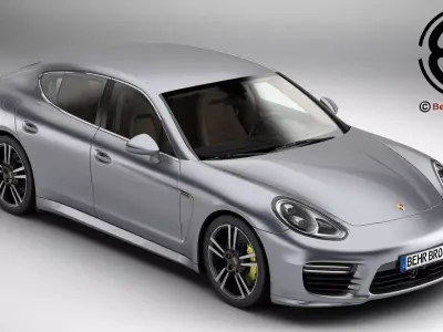 Porsche Panamera Turbo S 2014 3D model