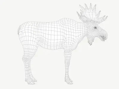 Moose Low-poly 3D model