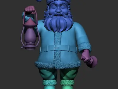 SANTA CLAUS 3D print model 3D print model