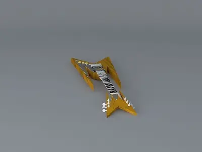 Concept version 1959 flying V guitar Free 3D model