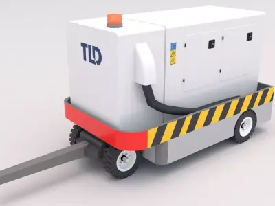 Ground Power Unit Low-poly 3D model
