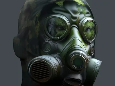 Helmet 3d model military combat Military Low-poly  Low-poly 3D model 14