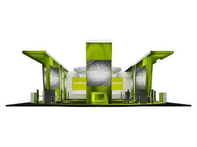 Booth Exhibition Stand a572a 3D model