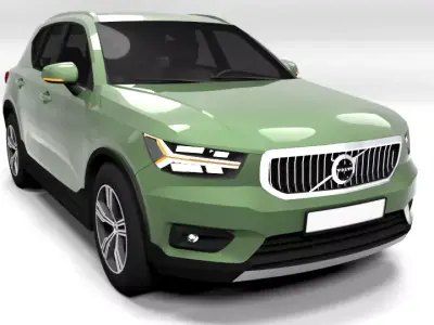 VOLVO XC40 Low-poly 3D model