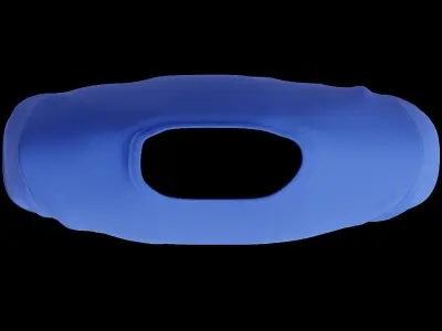 Simple Blue T Shirt 3D model