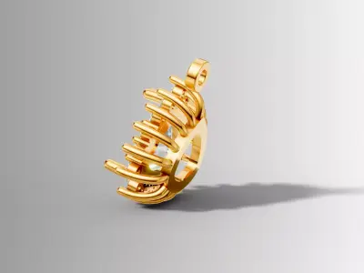 Teardrop Radiance Pendant 3D print model