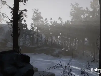 Taiga Biome Unreal Engine Environment Low-poly 3D model