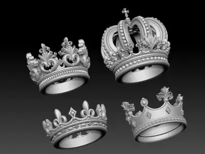 crowns four 3D model