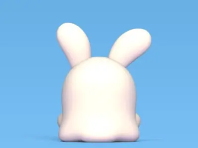 Ghost Bunny 3D print model