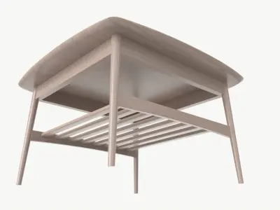 Coffee table Woodstock square 3D model