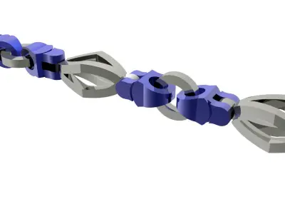 Eslabon para cadenas chain link E2016-6 3D print model 3D print model