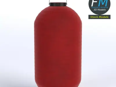 Japanese paper lantern 2 3D model