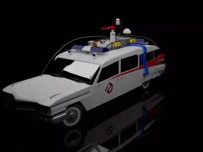  ghostbusters car 3D model