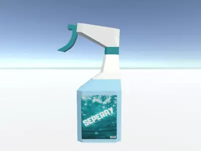 Low Poly Spray Bottle - Game Ready 3D Model Low-poly 3D model