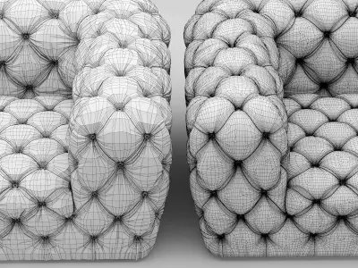 baxter CHESTER MOON SOFA 3D model