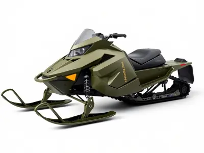 HighPerformance Snowmobile Model Pack Low-poly 3D model