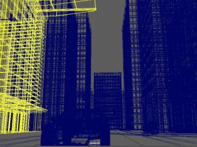 City Scene Free 3D model