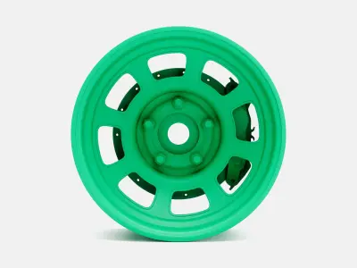 15x8 Bassett D-Hole Wheel and Brake 3D print model