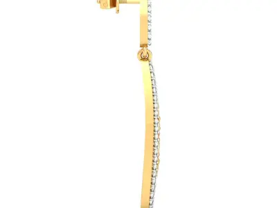 Women Earring 3DM STL OBJ FBX Render Details 3D print model get
