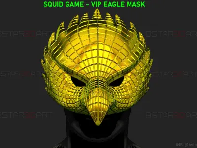 Squid Game Mask - Vip Eagle Mask Cosplay 3D print model