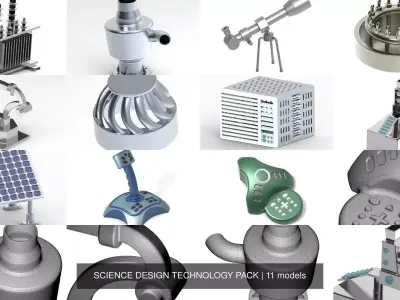 SCIENCE DESIGN TECHNOLOGY PACK 3D Model Collection