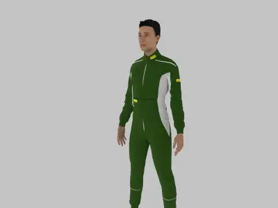Race Driver Low-poly 3D model order