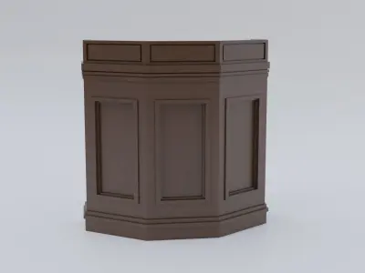 Pulpit Column 3D model