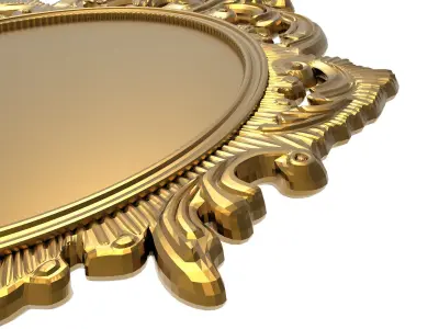 carved frame 3D model