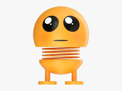 Car spring toy figure 04 please sorry 3D model